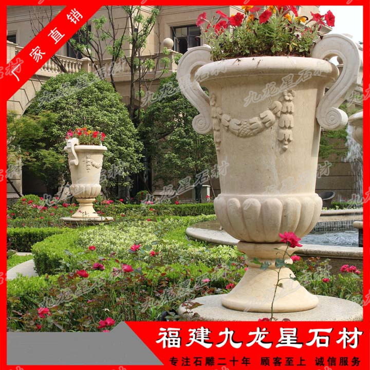 石雕花盆生產(chǎn)廠家 石材花缽報(bào)價